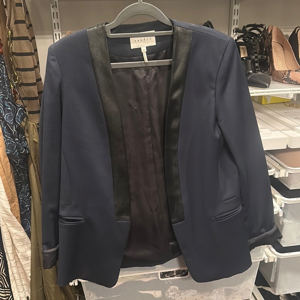 Sandro tux/Navy Blazer sz 38